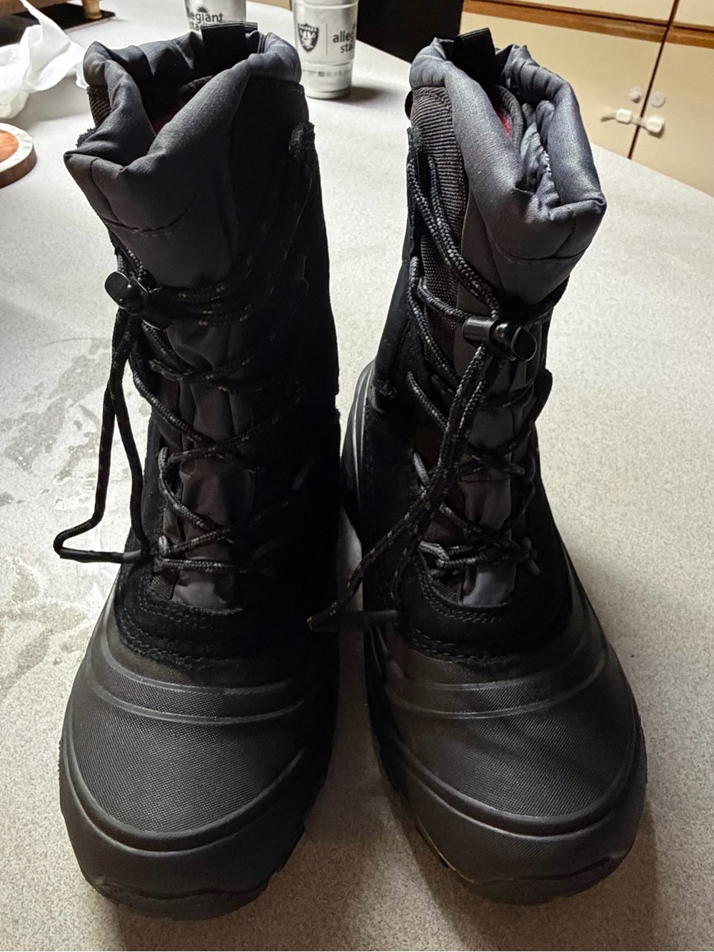 North face Kids Black Insulated Winter Boots - Waterproof Snow Boots
